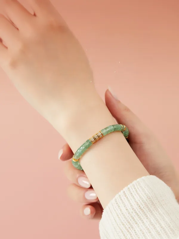 Mode Vert Cendré Fait main Cristal Naturel Bracelets Accessorize 2025