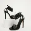 Sexy Summer Black Cocktail Party Evening Party Womens Sandals 2022 Ankle Strap 11 cm Stiletto Heels Open / Peep Toe Sandals High Heels