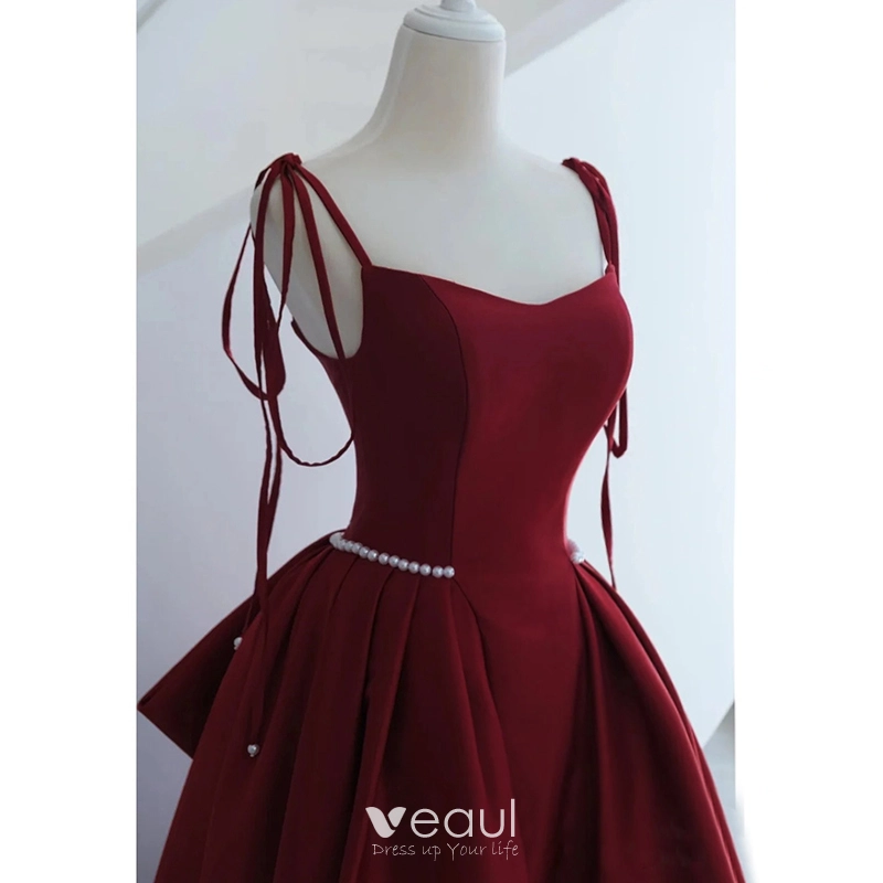 Pearls Sashes Sleeveless Evening Dress Pearls Sashes Sleeveless Evening Dress