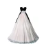Elegant Black Prom Dresses 2023 A-Line / Princess Strapless Sleeveless Backless Bow Sash Floor-Length / Long Prom Formal Dresses