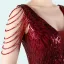 Sparkly Black Sequins Evening Dresses 2022 Trumpet / Mermaid V-Neck Beading Sleeveless Floor-Length / Long Evening Party Formal Dresses