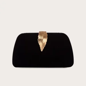 Chic Beautiful Black Evening Party Suede Clutch Bags 2023