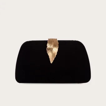 Chic Beautiful Black Evening Party Suede Clutch Bags 2023