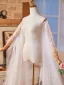 Minimalist White Handmade  Tulle Evening Party shawl Accessories 2025