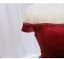 Chic / Beautiful Watermelon Beading Velvet Prom Dresses 2024 Ball Gown Off-The-Shoulder Sleeveless Backless Floor-Length / Long Prom Formal Dresses