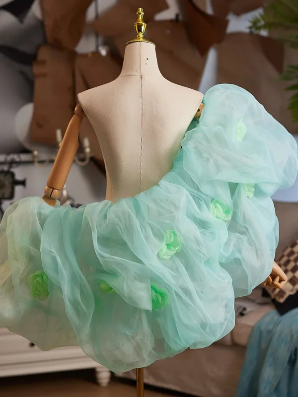 Chic / Beautiful Sage Green Appliques Short Sleeve Prom shawl 2025