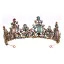 Barokowy Multi-Kolory Stop Rhinestone Ozdoby Do Włosów Ślubne Ślub Tiara 2023