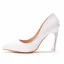 Chic / Beautiful White Crystal Prom Pumps 2022 9 cm Stiletto Heels Pointed Toe Pumps High Heels
