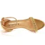 Charmant Blanche Perle Chaussure De Mariée 2023 Bride Cheville 5 cm Talons Aiguilles Peep Toes / Bout Ouvert Mariage Sandales Talons Hauts