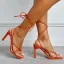 Sexy Schwarz Cocktail Sandalen Damen 2022 Knöchelriemen 10 cm Stilettos Spitzschuh Sandaletten Hochhackige