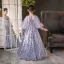 Sparkly Lavender Bow Sequins Birthday Flower Girl Dresses 2025 Ball Gown High Neck Long Sleeve Sweep Train