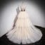 Sexy Champagner Pailletten Schleife Abendkleider 2023 Ballkleid Bandeau Ärmellos Rückenfreies Hof-Schleppe Abend Festliche Kleider