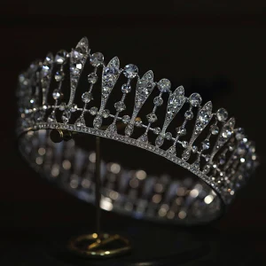 Ongebruikelijk Zilveren Rhinestone Legering Huwelijk Tiara 2022 Bruids Haaraccessoires