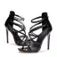 Sexy Champagne Evening Party Ankle Strap Womens Sandals 2023 11 cm Stiletto Heels Open / Peep Toe Sandals High Heels