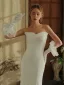 Elegant Elfenben Buste Satin Bryllup Brudehansker 2025