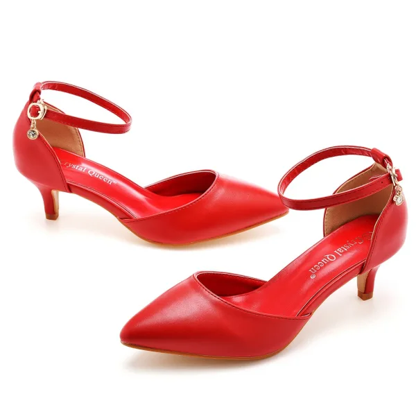 Simple Doré Vêtement de rue Sandales Femme 2023 Bride Cheville 5 cm Talons Aiguilles À Bout Pointu Sandales Talons Hauts