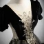 Chic / Belle Noire Perlage Robe De Bal 2022 Princesse Encolure Dégagée Manches Courtes Dos Nu Longue Robe De Ceremonie