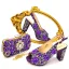 Sparkly Pool Blue Rhinestone Evening Party Clutch Bags Womens Sandals 2023 9 cm Thick Heels Open / Peep Toe Sandals High Heels Clutch Bags