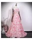 Charmant Rougissant Rose Perlage Paillettes Robe De Bal 2026 Princesse Bustier Sans Manches Dos Nu Longue Robe De Ceremonie