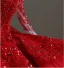 Chinese style Red Beading Sequins Lace Flower Wedding Dresses 2024 Ball Gown Scoop Neck Long Sleeve Chapel Train Wedding