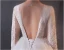 Elegant White Lace Flower Wedding Dresses 2024 A-Line / Princess Deep V-Neck Long Sleeve Backless Floor-Length / Long Wedding