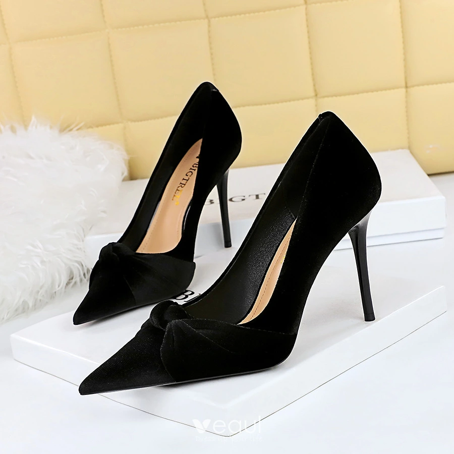 Buy Heel The World Women's Pumps Pointed Toe Dress High Heels Black 07 at  Amazon.in