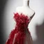 High-end Burgundy Beading Appliques Prom Dresses 2024 A-Line / Princess Strapless Sleeveless Backless Floor-Length / Long Prom Formal Dresses