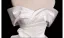 Elegant White Satin Flower Prom Dresses 2025 Ball Gown Off-The-Shoulder Short Sleeve Backless Floor-Length / Long Prom Formal Dresses
