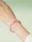 Unusual Blushing Pink Sakura Handmade  Natural Crystal Bracelet Accessories 2026