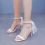 Charmant Weiß Perle Knöchelriemen Schleife Brautschuhe 2024 8 cm Stilettos Peeptoes Hochzeit Sandaletten Hochhackige