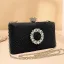 Charmant Noire Paillettes Faux Diamant Soirée Pochette 2023