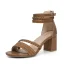 Roman Beige Street Wear Womens Sandals 2023 Ankle Strap 7 cm Thick Heels Open / Peep Toe Sandals High Heels