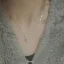 Vintage / Retro Prom Green Zircon Sterling Silver Necklaces Accessories