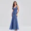 Chic / Beautiful Burgundy Sequins Evening Dresses 2023 Trumpet / Mermaid V-Neck Sleeveless Backless Floor-Length / Long Evening Party Formal Dresses