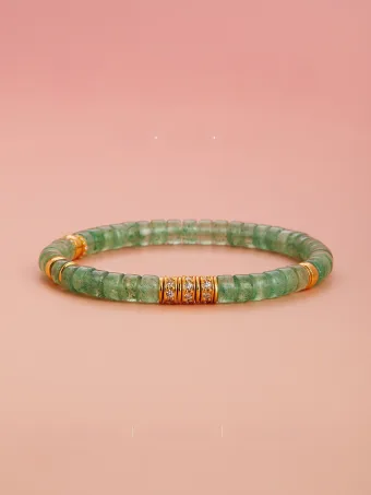 Fashion Sage Green Handmade Natural Crystal Bracelet Accessories 2025