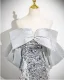 Scintillantes Argenté Paillettes Robe De Soirée 2025 Trompette / Sirène De l'épaule Sans Manches Dos Nu Train De Balayage Soirée Robe De Ceremonie