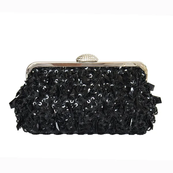 Bling Bling Gold Beading Sequins Prom Clutch Bags 2024