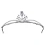 Eenvoudige Zilveren Rhinestone Tiara Bruids Haaraccessoires 2022 Zirkonium Legering Huwelijk Tiara