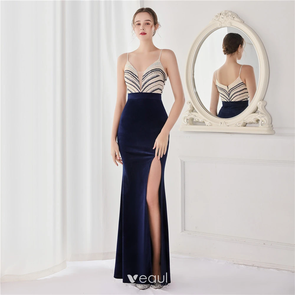 Trumpet Mermaid Satin White Spaghetti Straps Backless Prom Dress Trumpet Mermaid Satin White Spaghetti Straps Backless Prom Dress