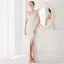 Sexy Beige Paillettes Robe De Soirée 2022 Trompette / Sirène Bretelles Spaghetti Sans Manches Dos Nu Longue Soirée Robe De Ceremonie