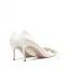 Élégant Blanche Faux Diamant Chaussure De Mariée 2026 8 cm Talons Aiguilles À Bout Pointu Mariage Escarpins