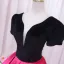 Vintage / Retro Ethnic Fuchsia Beading Prom Dresses 2024 Ball Gown Scoop Neck Floor-Length / Long Polyester Backless Prom Short Sleeve Formal Dresses