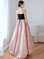 Chic / Beautiful Candy Pink Prom Dresses 2022 A-Line / Princess Strapless Sleeveless Backless Floor-Length / Long Prom Formal Dresses