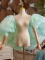 Chic / Beautiful Sage Green Appliques Short Sleeve Prom shawl 2025