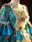 Medieval Vintage / Retro Multi-Colors Sequins Bow Cosplay Lolita Prom Dresses 2024 Ball Gown Scoop Neck 1/2 Sleeves Backless Floor-Length / Long Formal Dresses