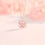 Mode Rosa Guld Blomma Saterling Silver Bal Tillbehör Halsband 2023