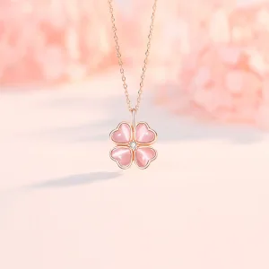 Moda Oro Rosa Flor Plata Esterlina Gala Accesorios Collares 2023