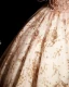 Elegant Blushing Pink Prom Dresses 2023 Ball Gown Scoop Neck Beading Rhinestone Sequins Lace Flower Tassel Sleeveless Backless Floor-Length / Long Formal Dresses