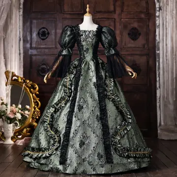 Medieval Vintage Retro Dark Green Beading Appliques Printing Prom Dresses 2026 Ball Gown Square Neckline Bell Sleeves Floor Length Long Formal Dresses
