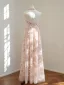 Sexy Rosa Pailletten Abendkleider 2026 A Linie Neckholder Ärmellos Rückenfreies Lange Festliche Kleider